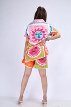 Graphic Print Co-ord Set - Multicolour