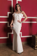 Statement Bow Gown - White